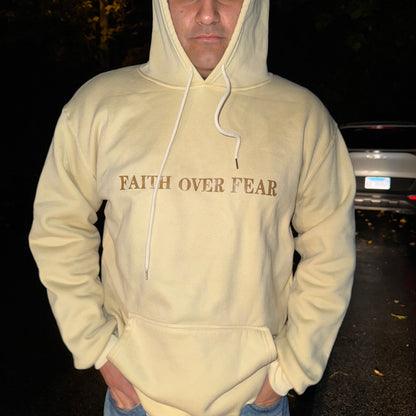 Faith Over Fear Hoodie (Beige)