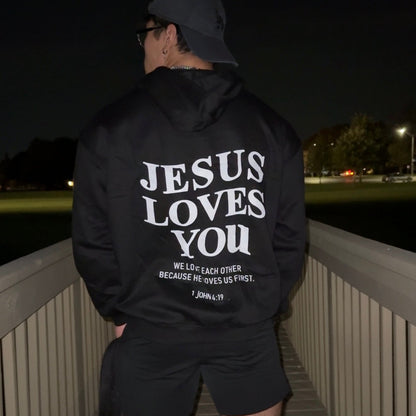 Jesus Loves You Hoodie (Black)
